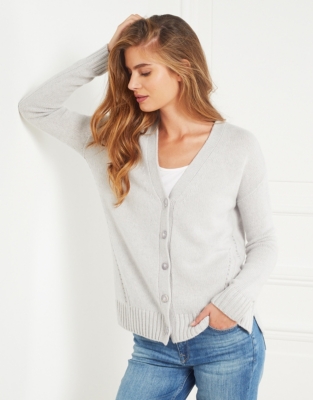 Cashmere Pointelle Cardigan | Clothing Sale | The White Company UK