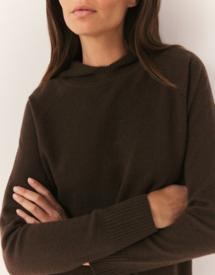 Cashmere Rib Hoodie