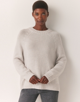 Cashmere Ribbed Detachable Roll Neck Jumper | Clothing Sale | The White ...