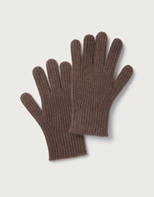 Cashmere Ribbed Gloves