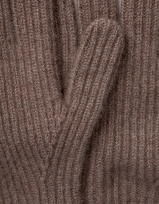 Cashmere Ribbed Gloves