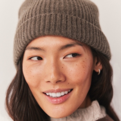 Cashmere Ribbed Hat