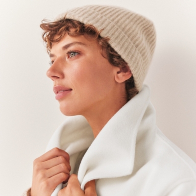 Cashmere Ribbed Hat