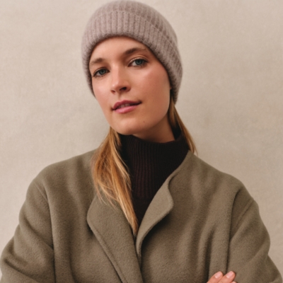 Cashmere Ribbed Hat