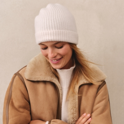 Cashmere Ribbed Hat
