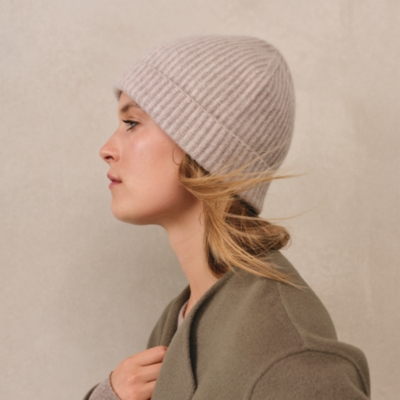 Cashmere Ribbed Hat