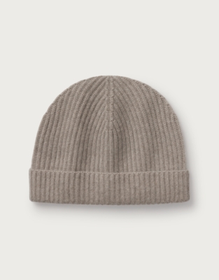 Cashmere Ribbed Hat - Rye Marl