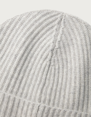 Cashmere Ribbed Hat