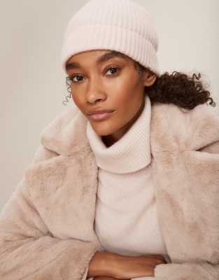 Cashmere Ribbed Hat Accessories Sale The White Company UK