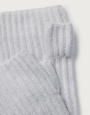 Cashmere Ribbed Wrist Warmers All Clothing Sale The White Company US