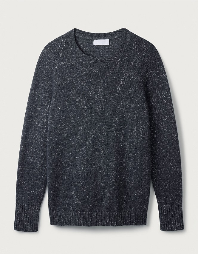 Cashmere-Rich Sparkle Layering Crew-Neck Jumper | Clothing Sale | The ...