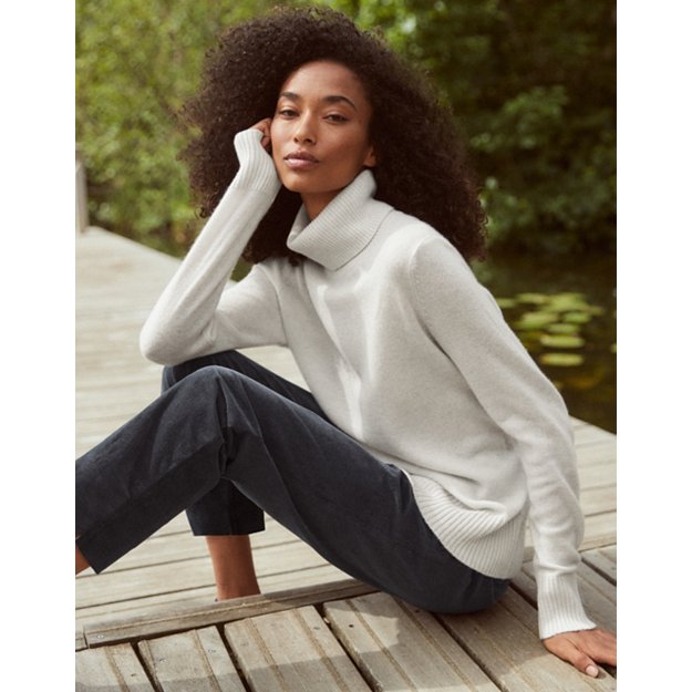 Cashmere Roll-Neck Jumper | Cashmere Clothing | The  White Company