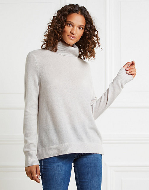 Cashmere Roll Neck Sweater | Sweaters & Cardigans | The White Company US