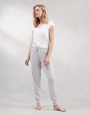 white company cashmere joggers