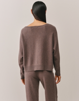 Cashmere Side Stripe Jumper