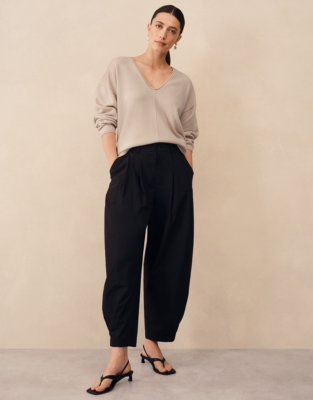 Cashmere Slouchy V-neck Jumper