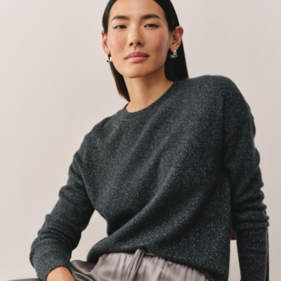 Cashmere Sparkle Crewneck Jumper