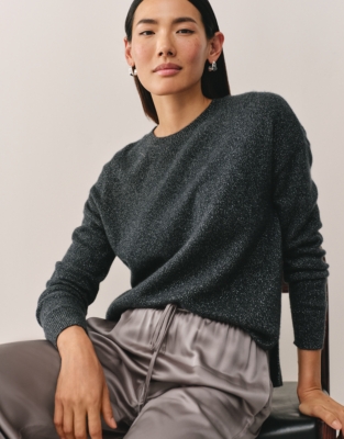Cashmere Sparkle Crewneck Jumper