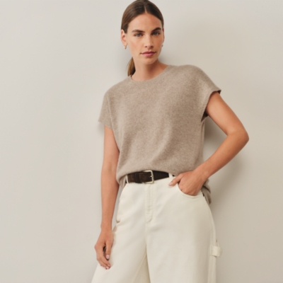 Cashmere Sparkle Knitted T-Shirt