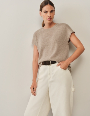 Cashmere Sparkle Knitted T-Shirt