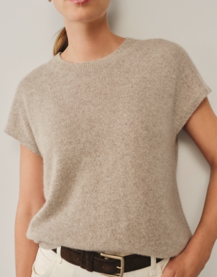Cashmere Sparkle Knitted T-Shirt