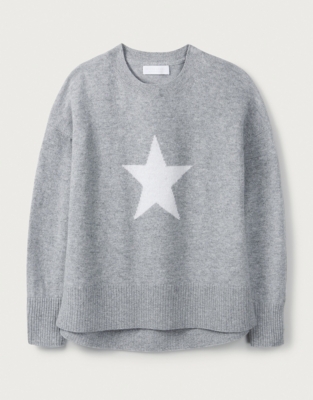 gray star sweater