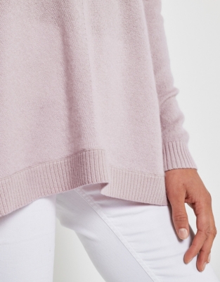 pale pink cashmere cardigan