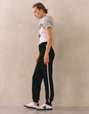 Cashmere Tipped Cuffed Joggers