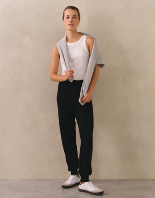 Cashmere Tipped Cuffed Joggers