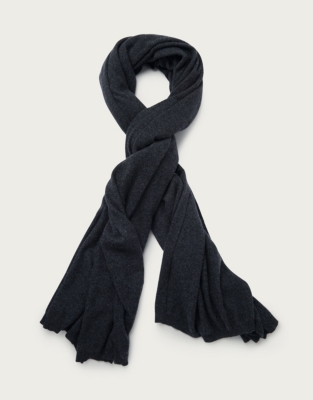 dark grey blanket scarf