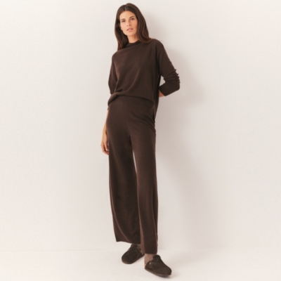 Cashmere Wide Leg Trousers