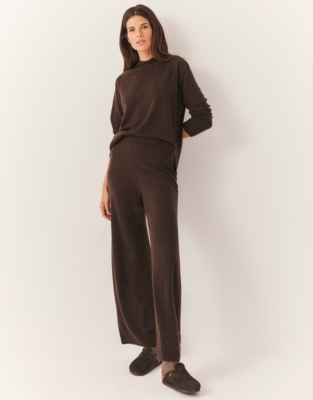 Cashmere Wide Leg Trousers