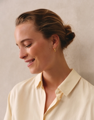 Casual Boyfriend Shirt With Linen