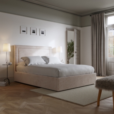 Cavendish Bouclé Bed – Light Leg