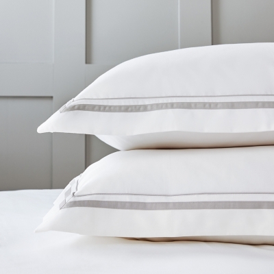 Cavendish Oxford Pillowcase with Border Single Cavendish Bed Linen