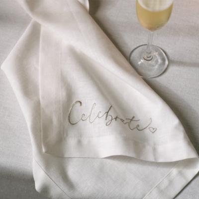 Celebrate Embroidered Napkins – Set of 4
