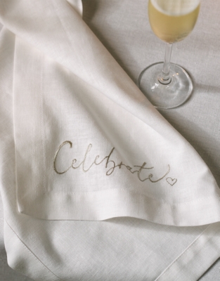 Celebrate Embroidered Napkins – Set of 4
