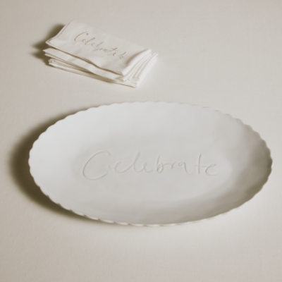 Celebrate Scalloped Platter