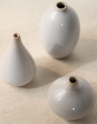 Ceramic Bud Vases – Set of 3