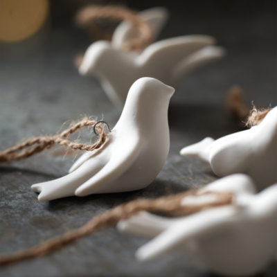 Ceramic Doves – Set of 4