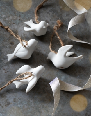 Ceramic Doves – Set of 4