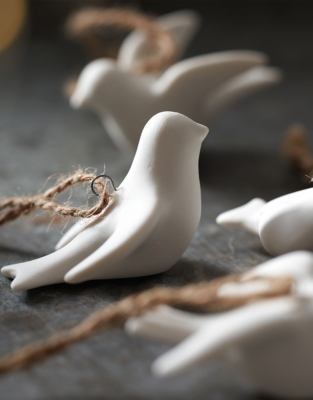 Ceramic Doves – Set of 4