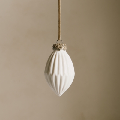 Ceramic Drop Bauble – 7.5cm