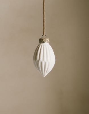 Ceramic Drop Bauble – 7.5cm
