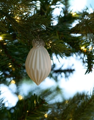 Ceramic Drop Bauble – 7.5cm