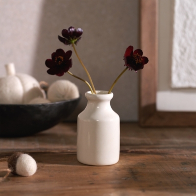 Ceramic Glazed Bud Vase Vases The White Company UK