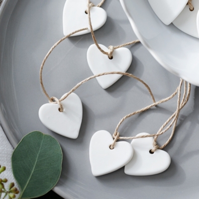 Ceramic Hearts – Set of 12