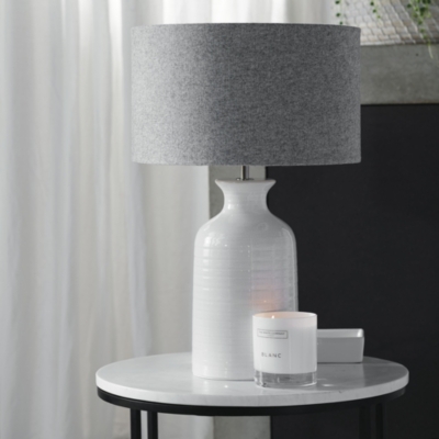 Ceramic Large Bottle Table Lamp Lighting The White Company UK