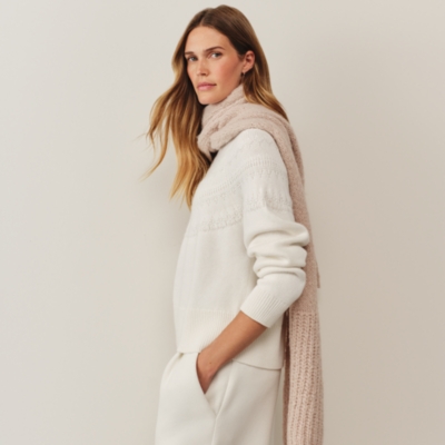 Change Stitch Scarf with Alpaca