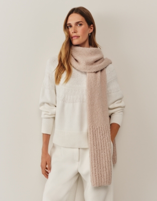 Change Stitch Scarf with Alpaca